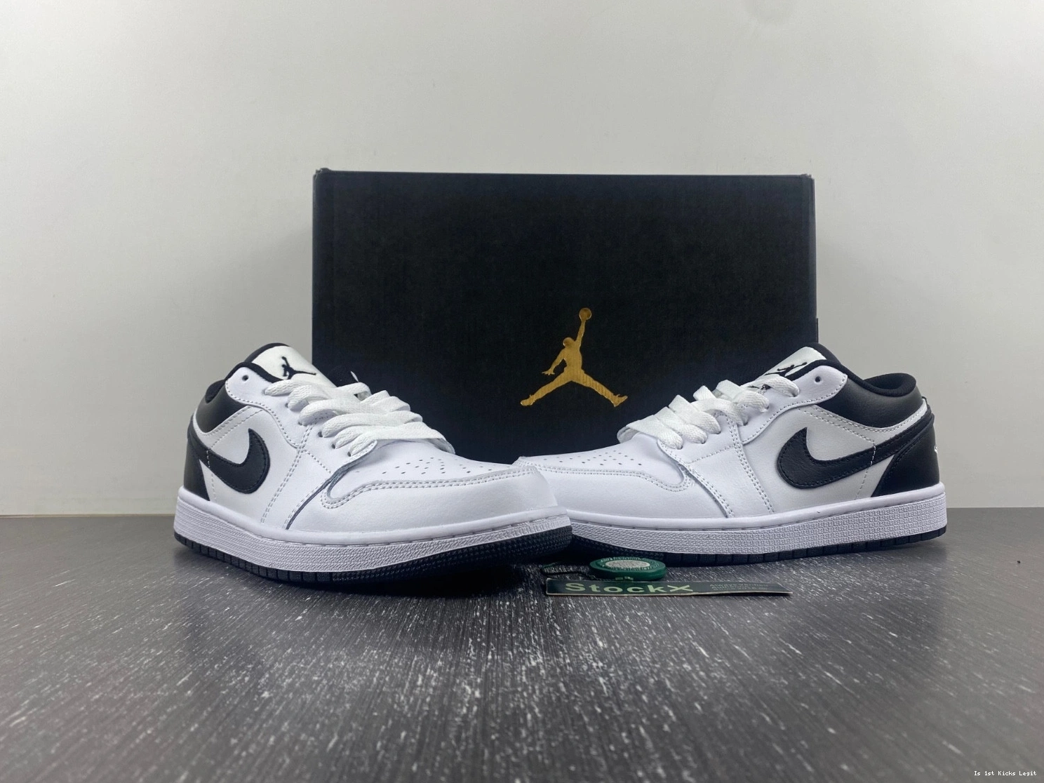 553558-132 Low Jordan Men's Black 1 White - 0916